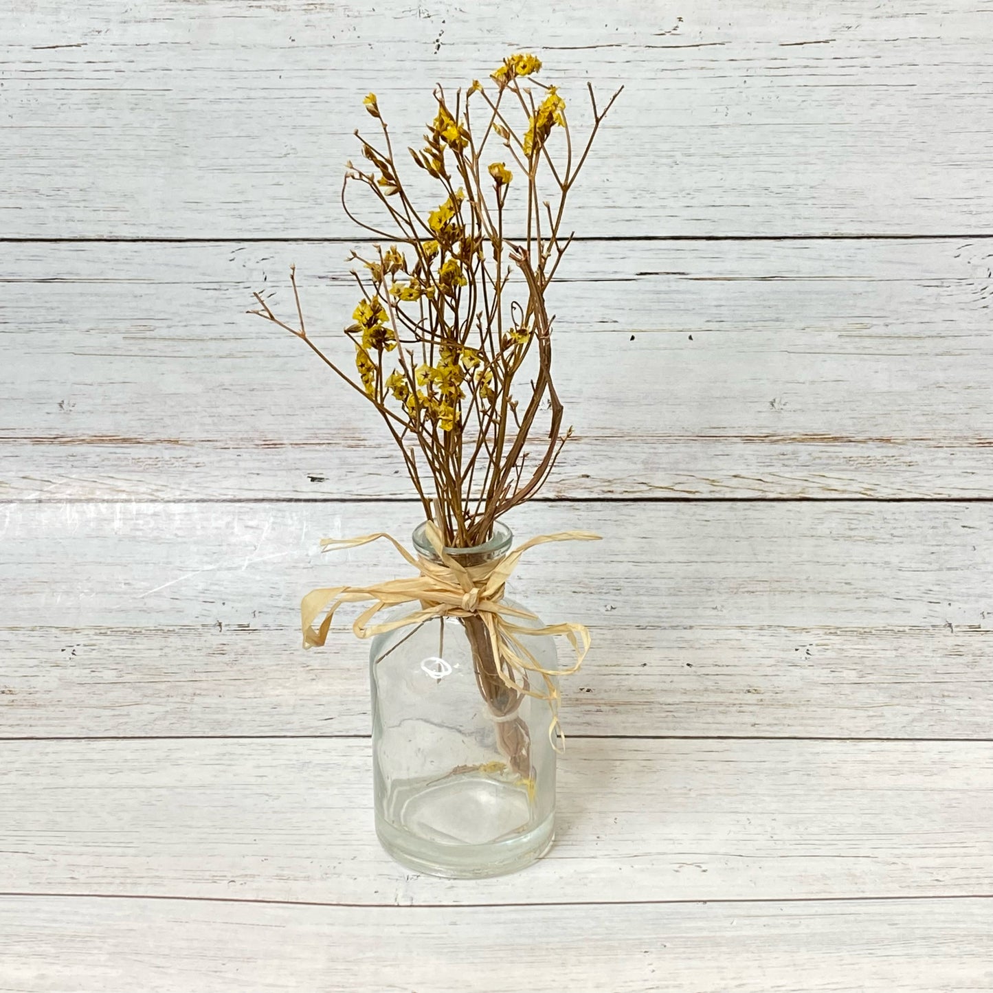 Glass Vase With Artificial Flowers