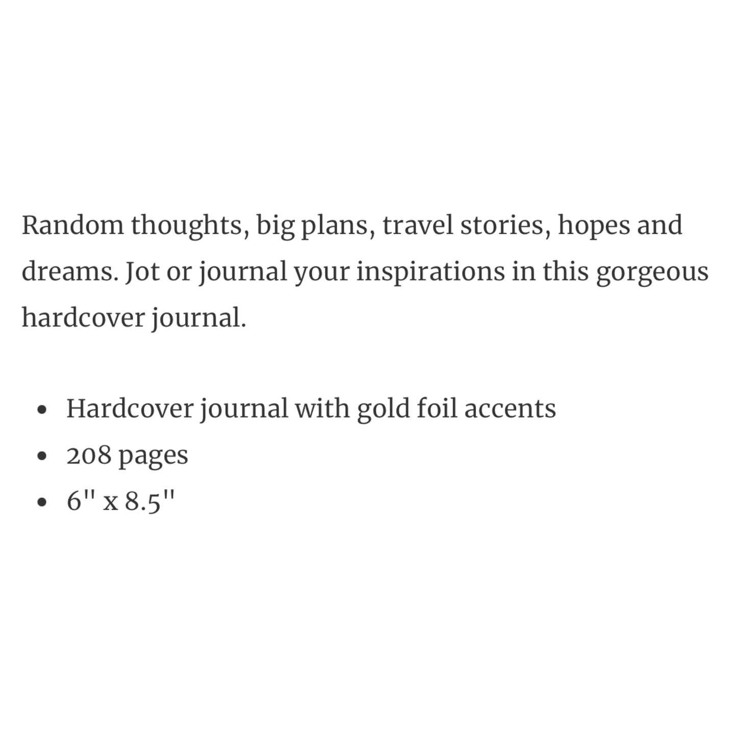 Vintage Floral Hardcover Journal