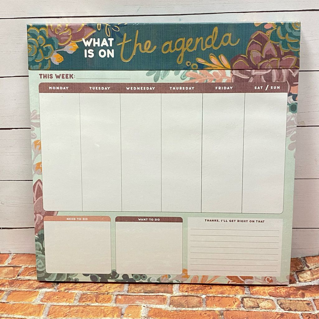 What Is On The Agenda Stationery
