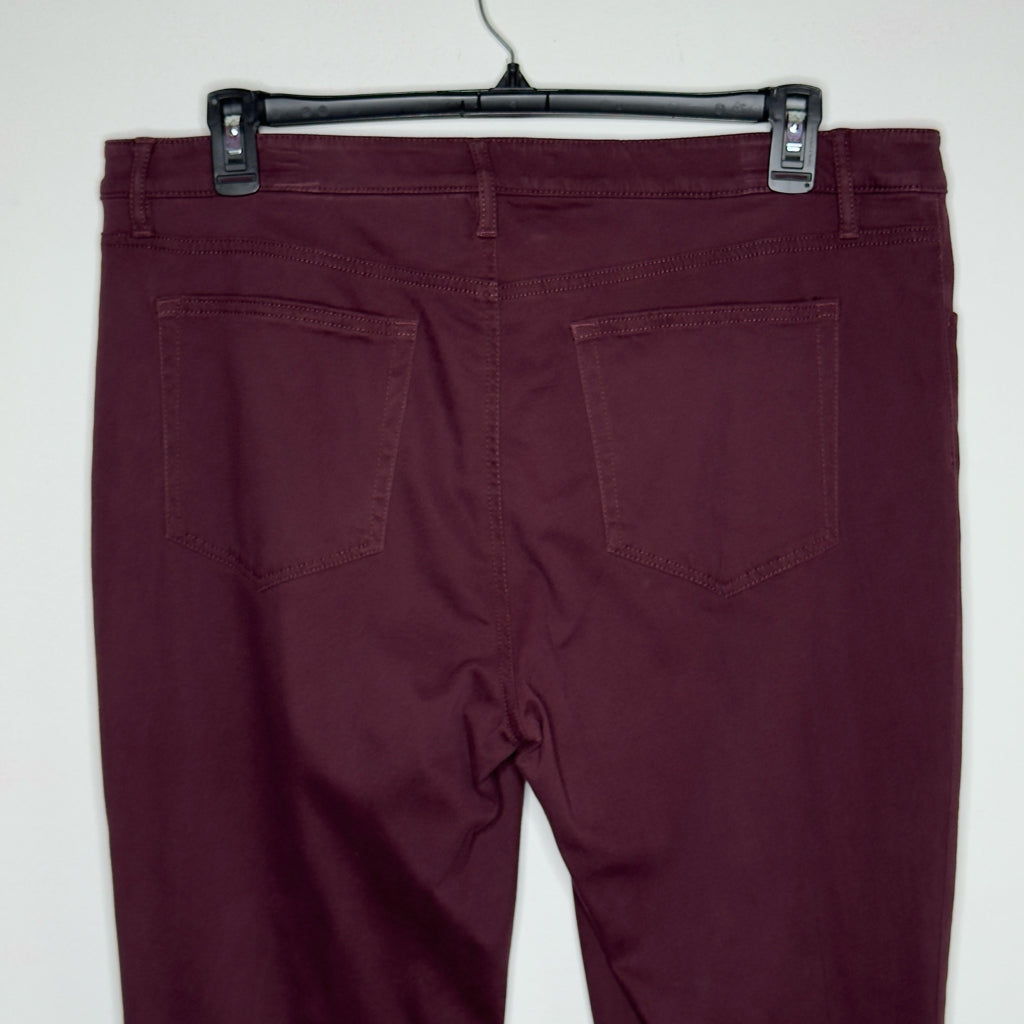 Loft Burgundy Soft Jeggings - Size 14 Tall