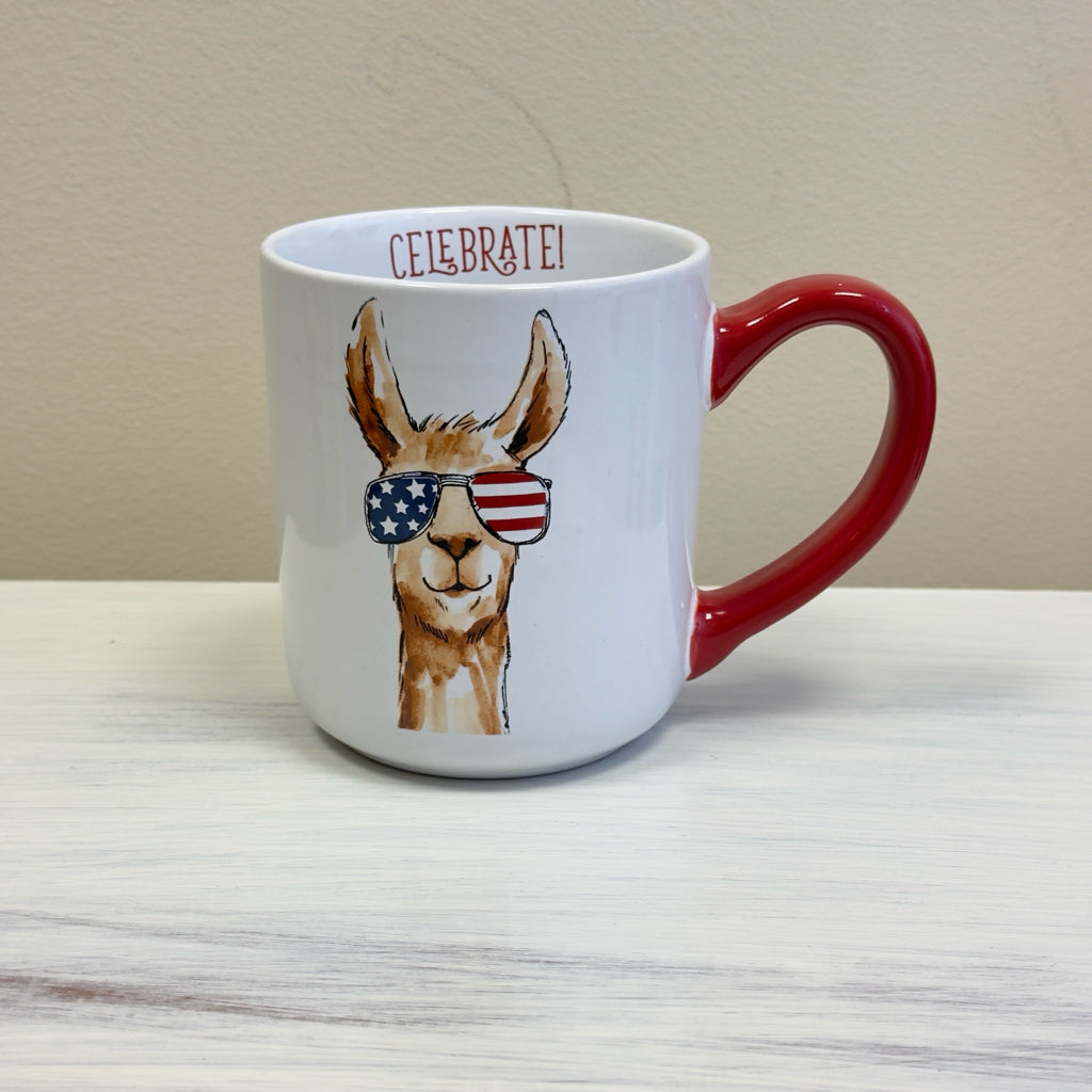 USA Llama Mug