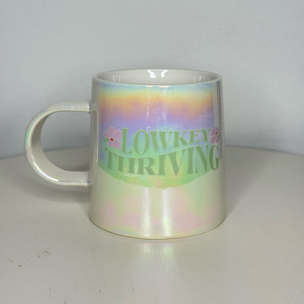 Lowkey Thriving Iridescent Stoneware Mug