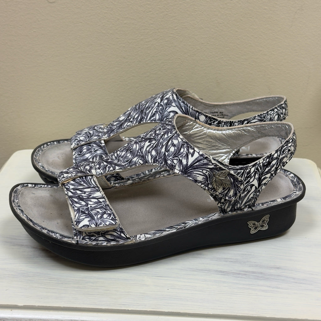 Alegria "Ken" Leather Sandals - Size 9