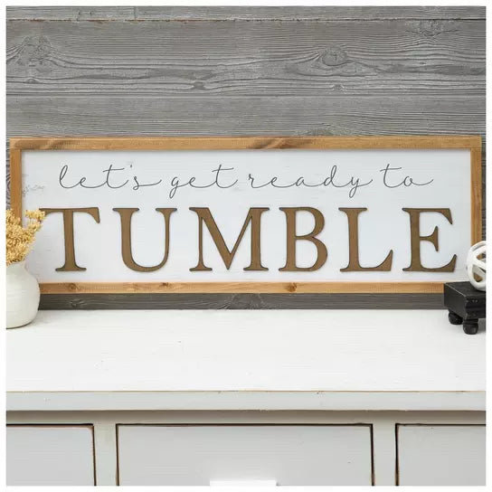 Let's Get Ready To Tumble Wood Wall Decor