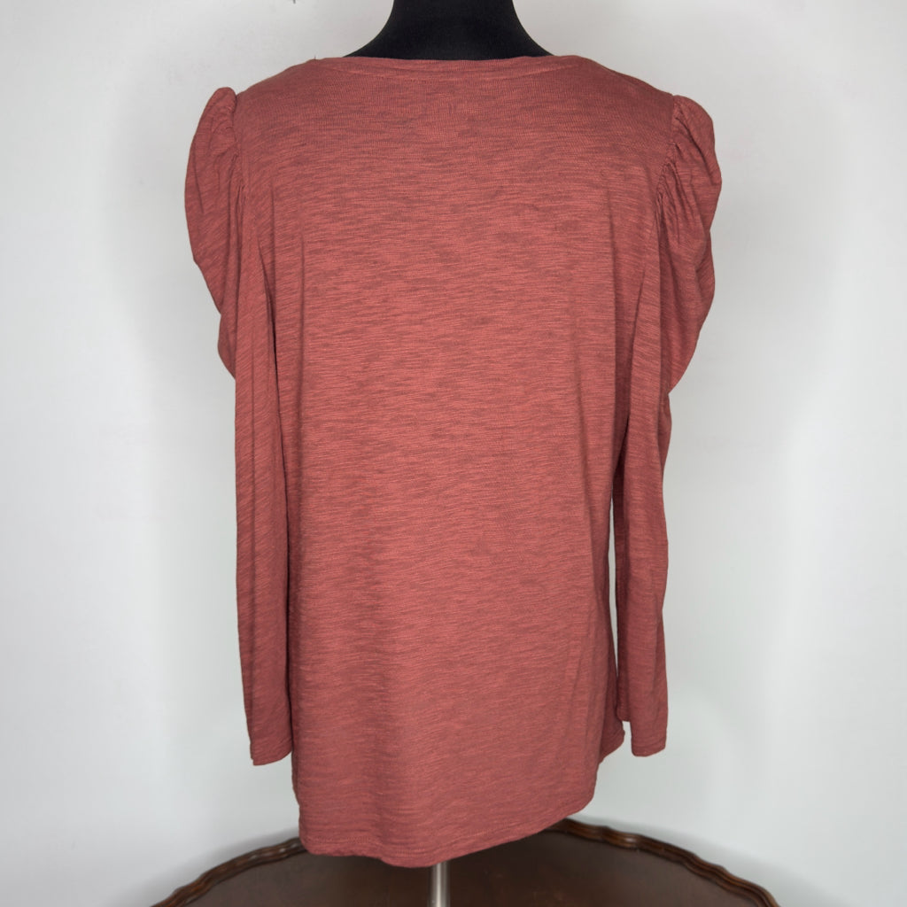 Chico's Romantic Scroll Print Tee - Size Large