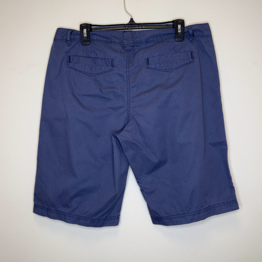 Eddie Bauer Navy Blue Bermuda Shorts - Size 12