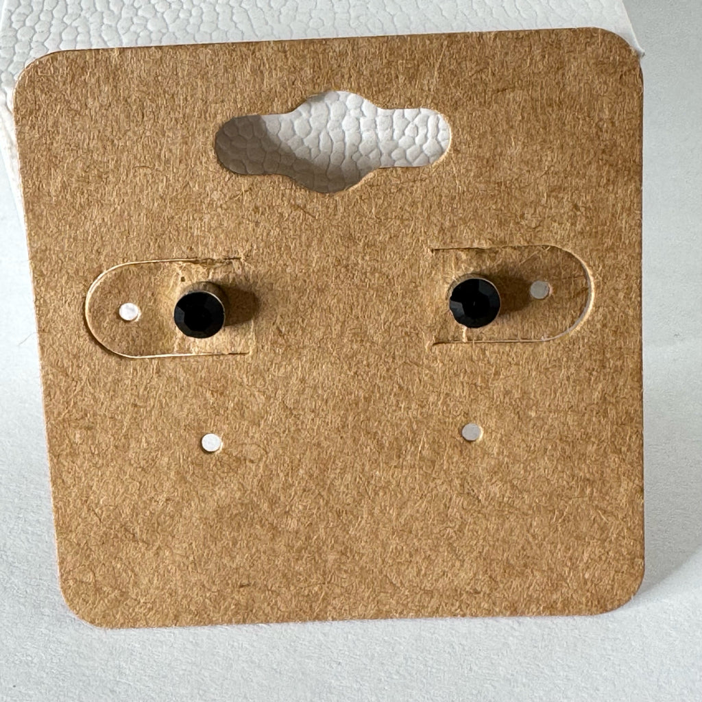 Black Stud Earrings
