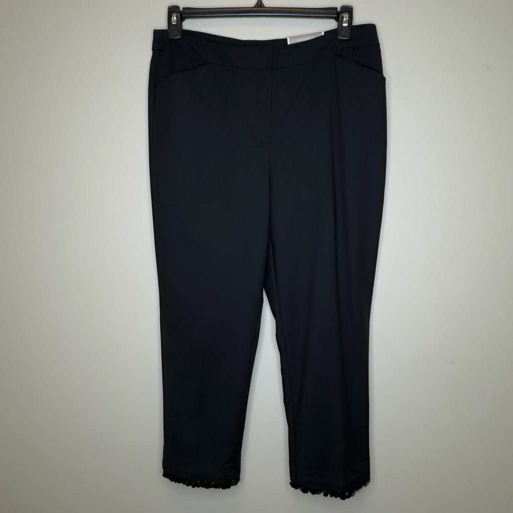 Chico’s Beaded Hem Slim Ankle Pants - Size 12