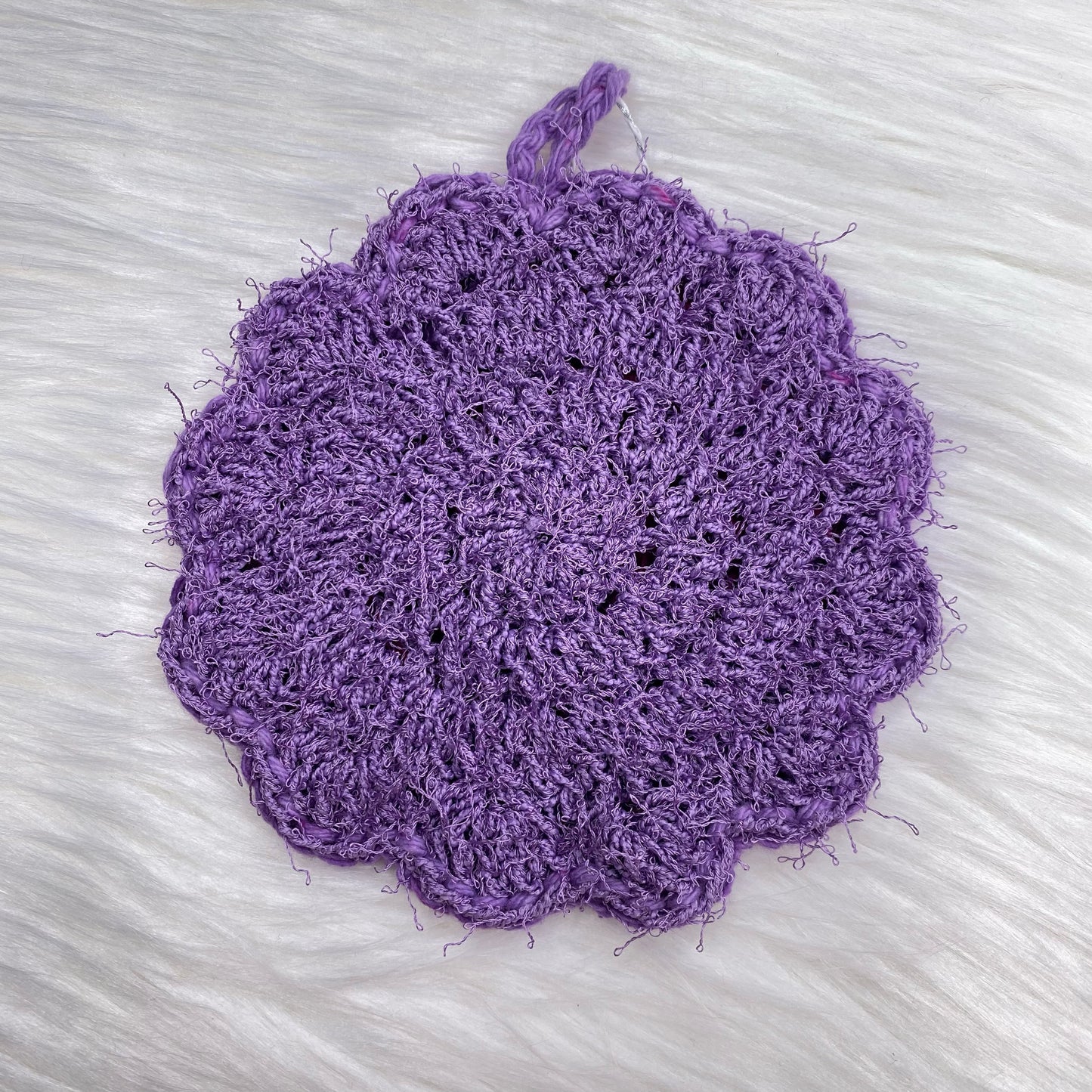 2-Sided Bath Sponge - Purple/Pink