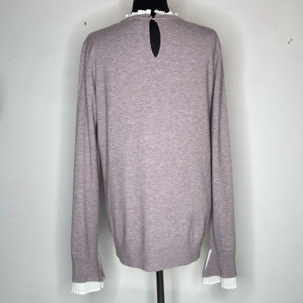 Vila Milano Pleated Neck & Wrist Super Soft Sweater - Size XL