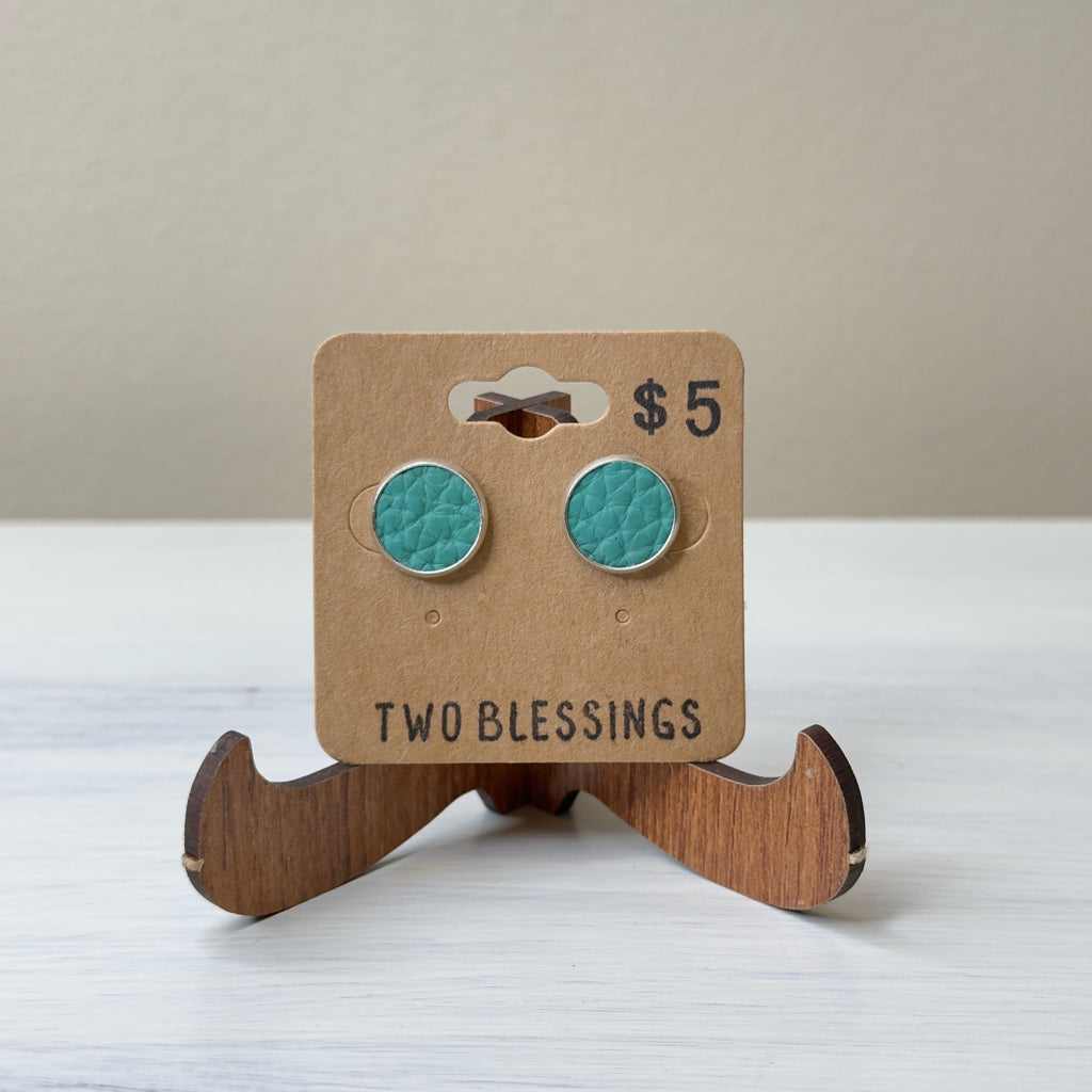 Two Blessings Earrings - Green