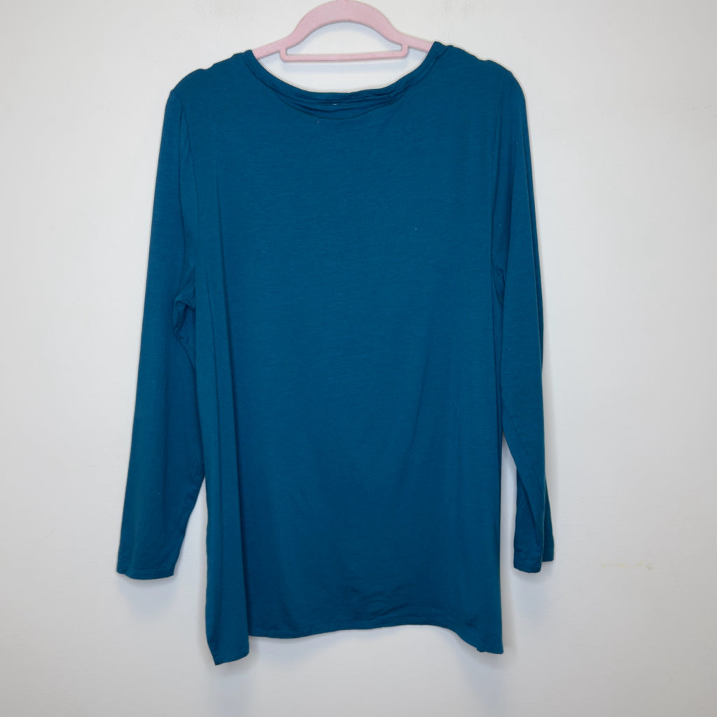 Chico's Solid Knit Tunic Top - Size Large