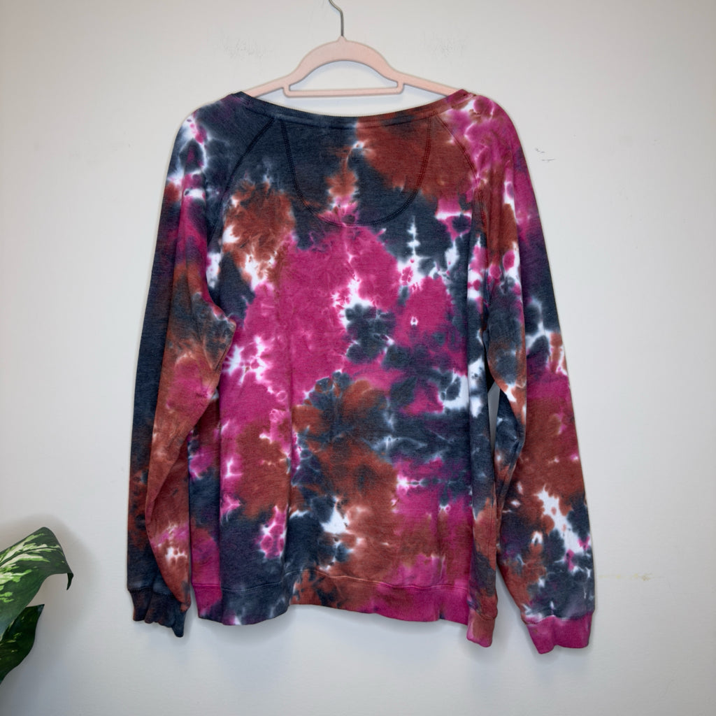 State of Mine Tie-Dyed "Be A Nice Human" Graphic Sweatshirt - Size XXL