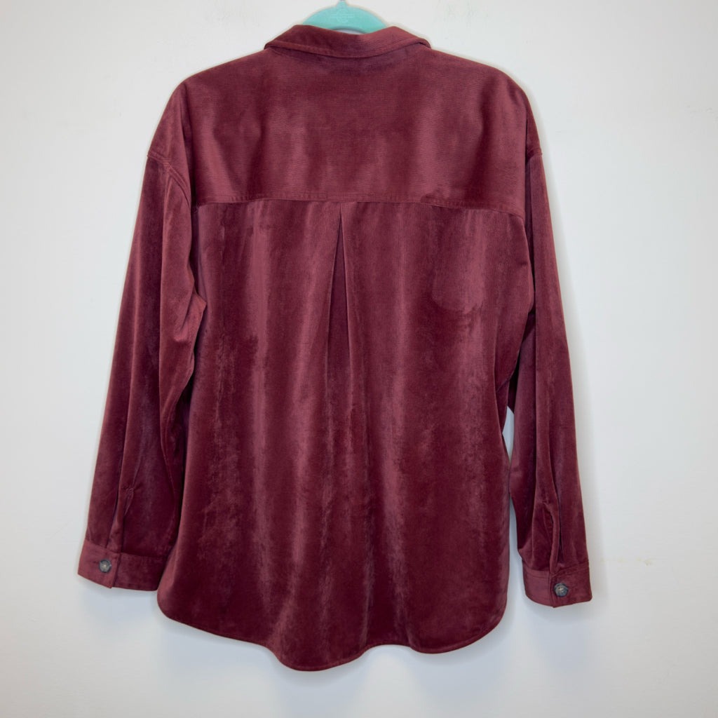 Maurices Super Soft Corduroy Button Front Shirt - Size 2X