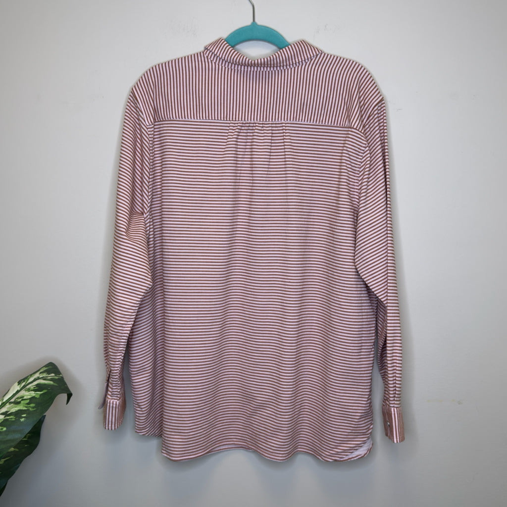 Lands End Button Front Top - Size 2X