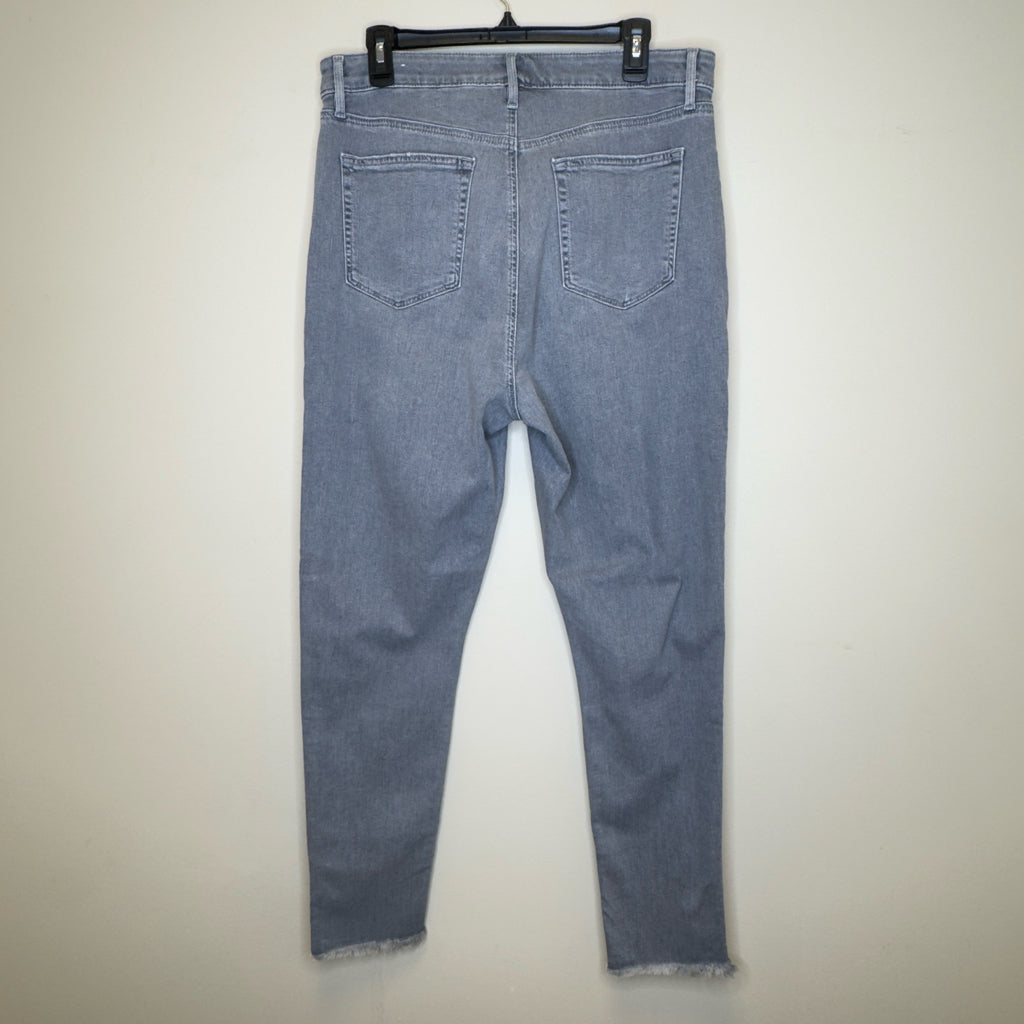 Loft The Curvy Skinny Gray Jeans - Size 14 Tall