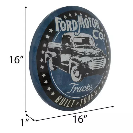 Ford Motor Co. Dome Metal Sign