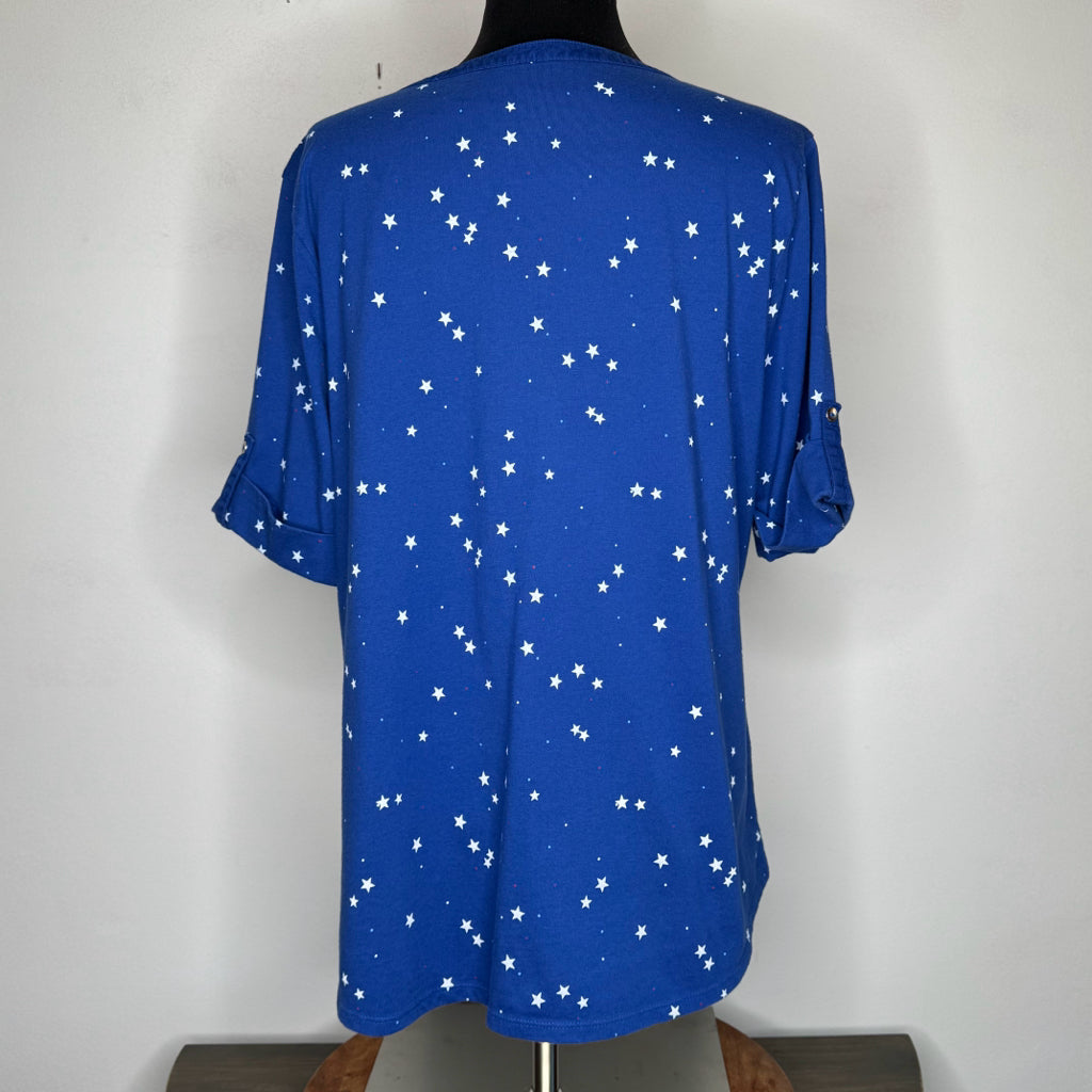 Croft & Barrow Star Print Tee - Size XL
