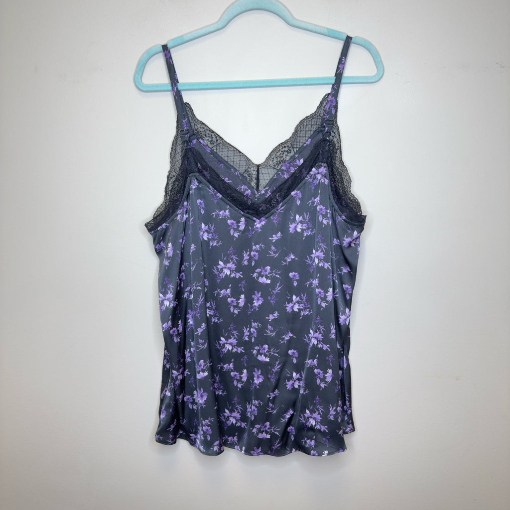 Torrid Satin Lace Trim Cami Tank Top - Size 2X