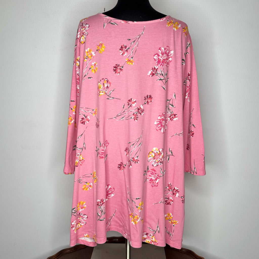 Woman Within Floral Top - Size 1X