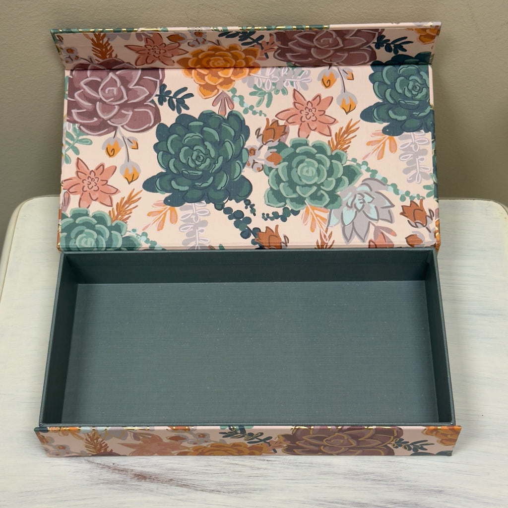 Succulant Print Storage Box