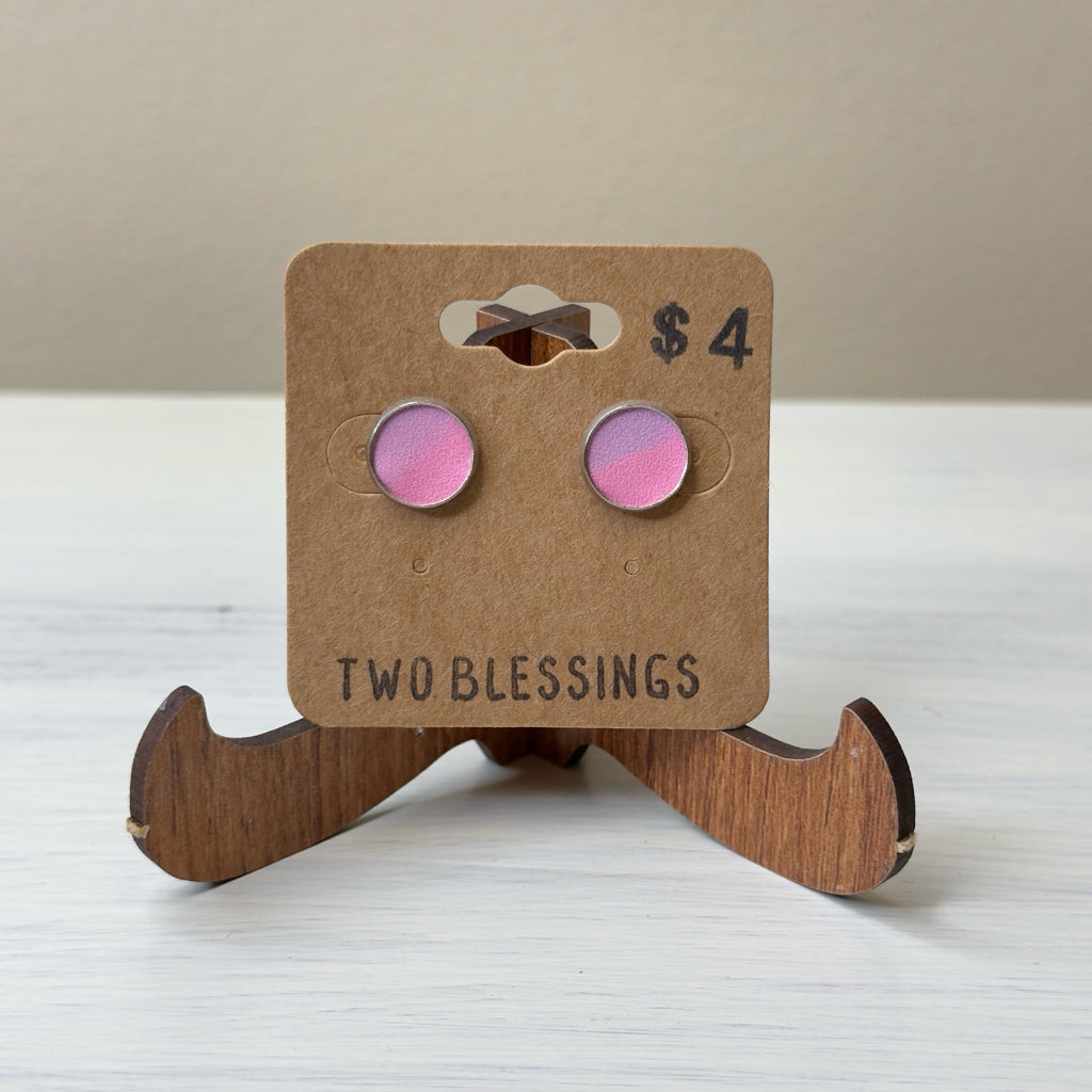 Two Blessings Earrings - Pink/Purple