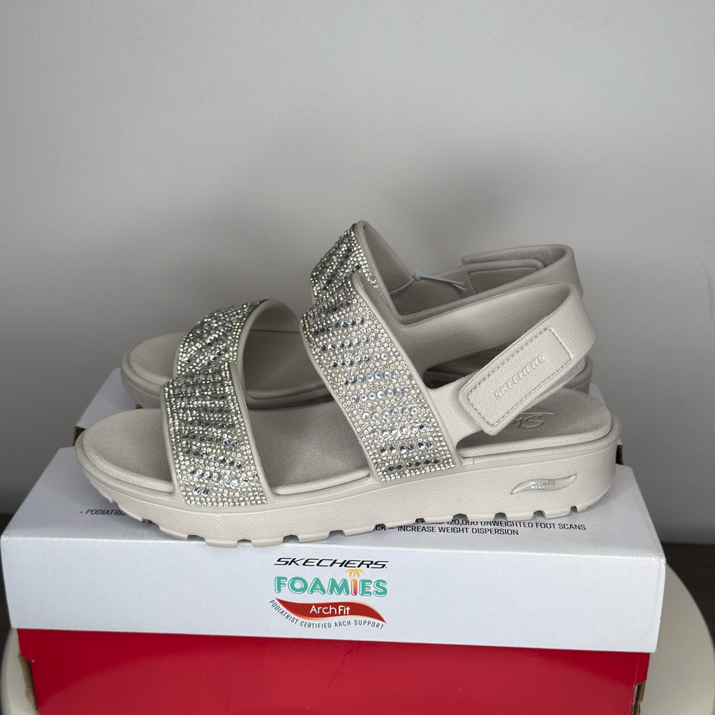 Sketchers Foamies Arch Fit Footsteps Enchant Sandals - Size 8