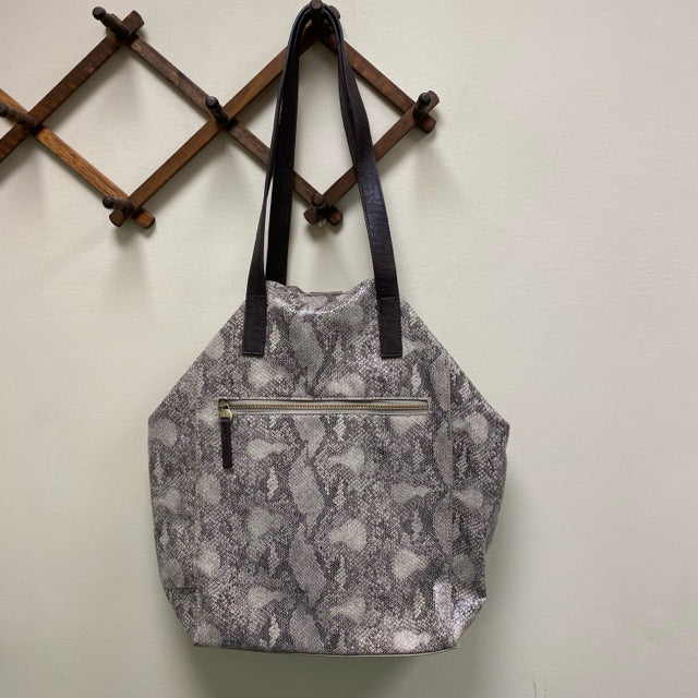 Joy Snakeskin Tote