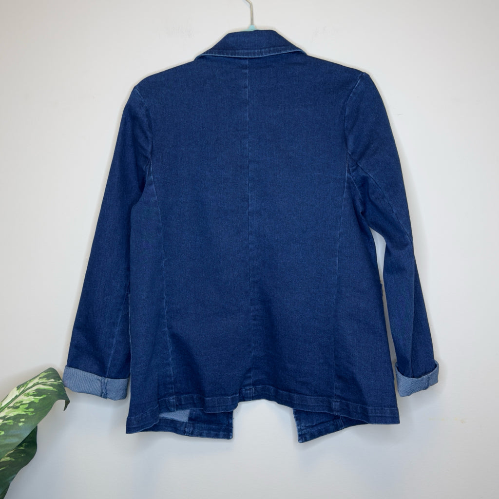 Skies Are Blue Denim Blazer - Size Small