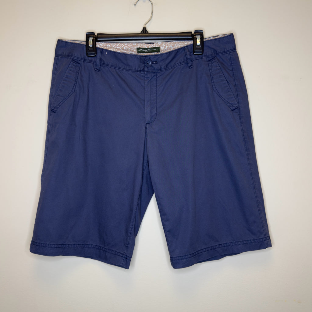 Eddie Bauer Navy Blue Bermuda Shorts - Size 12