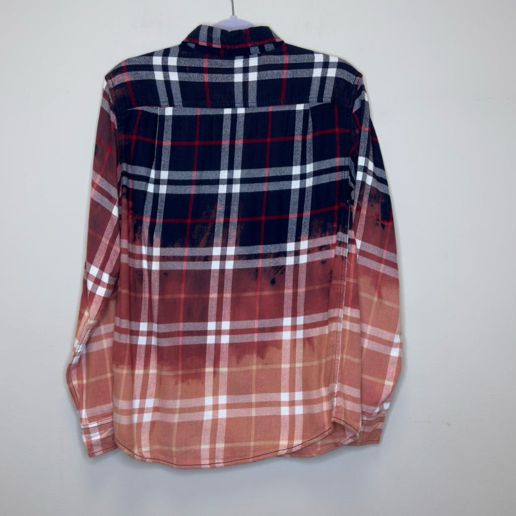 Hand Bleached Flannel Shirt - Size Small