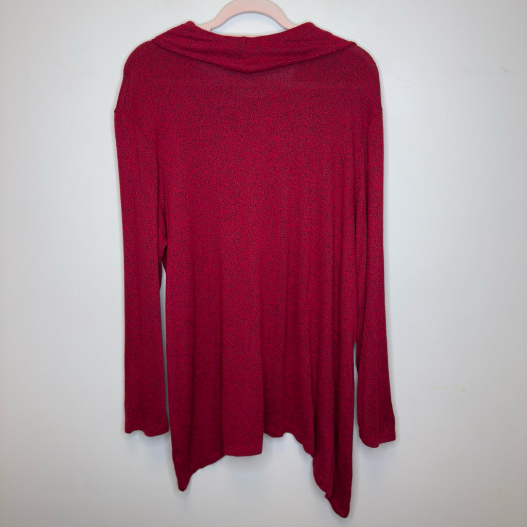 Jess & Jane Cowl Neck Top - Size 1X