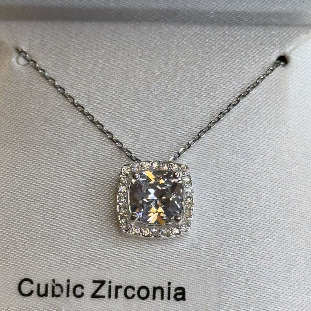 Cubic Zirconia Pendant & Necklace