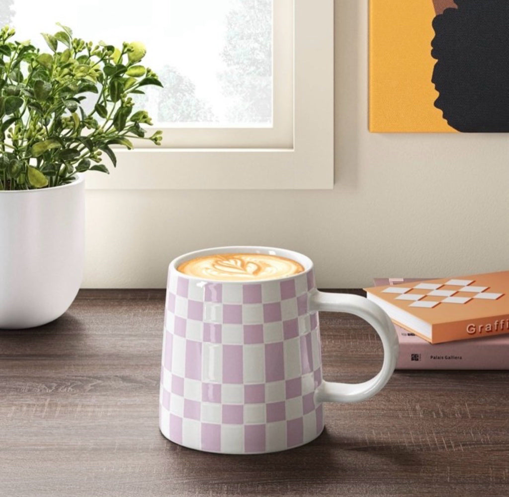 Checkerboard Mug - Purple