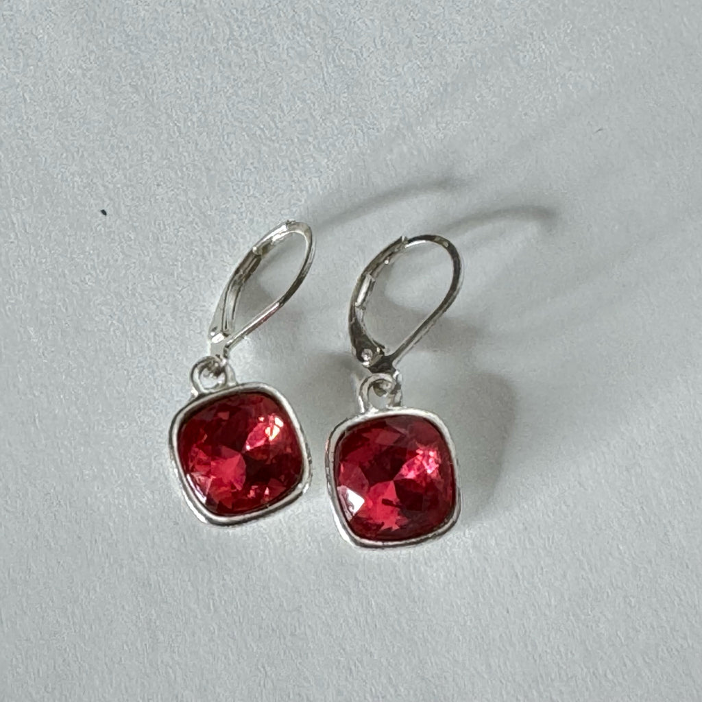 Scarlet Leverback Earrings