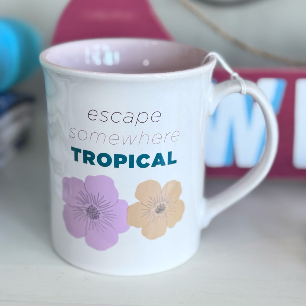 Escape Somewhere Tropical Mug