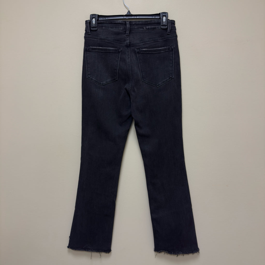 Veveret Mid Rise Straight Raw Hem Crop Jeans - Size 26 (3)