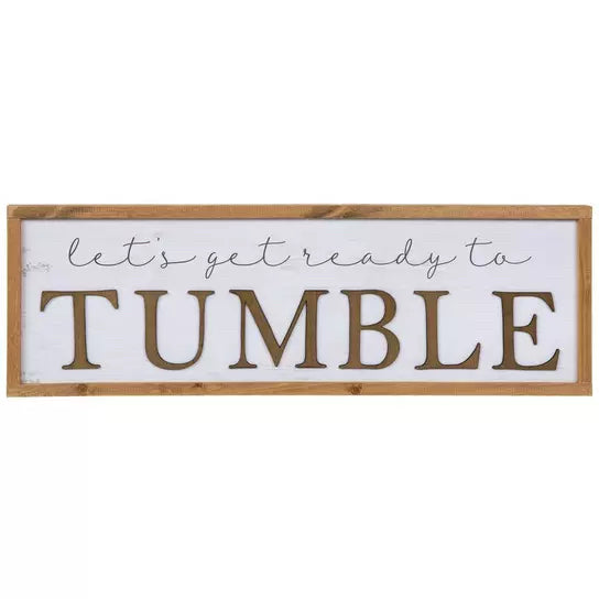 Let's Get Ready To Tumble Wood Wall Decor