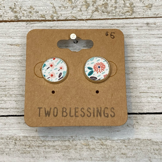 Two Blessings Earrings - Floral