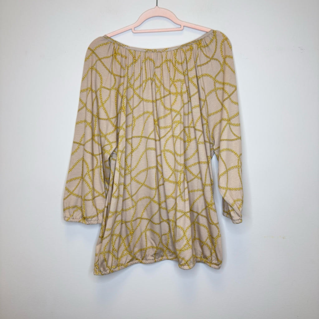 Michael Kors Chain Printed Top - Size 2X