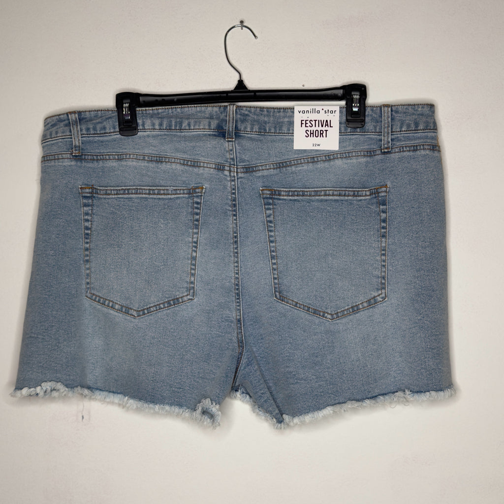 Vanilla Star Denim Festival Shorts - Size 22W