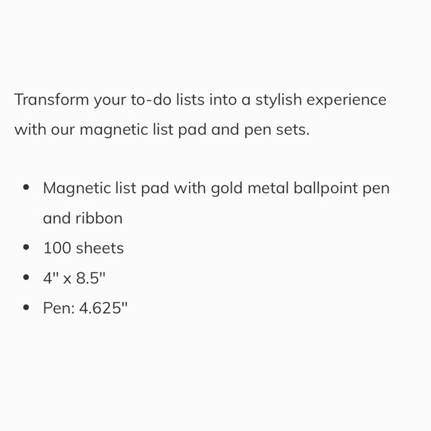 Bandages Magnetic List Pad With Pen