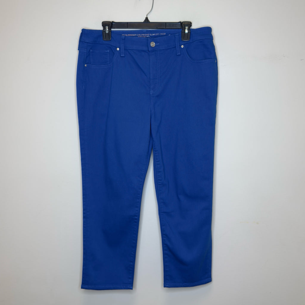 Chico's Girlfriend Slim Leg Crop Jeans - Size 14
