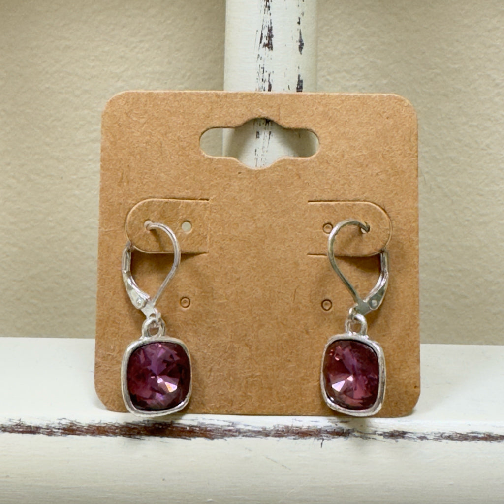 Purple Earrings