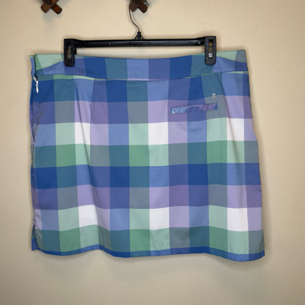 Izod Golf Plaid Skort - Size 18