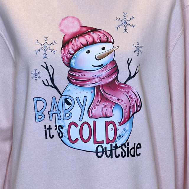 Baby It's Cold Outside Graphic Sweatshirt - Size XL