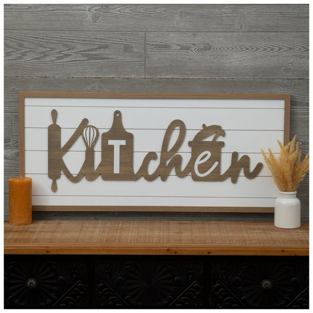 Shiplap Kitchen Wood Wall Decor