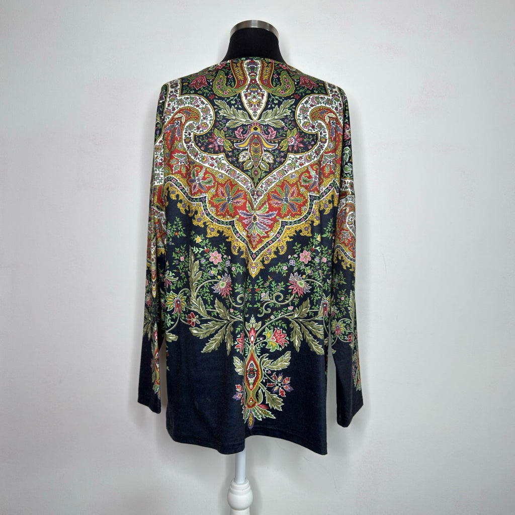 Multicolor Long Sleeve Tee - Size 1XL