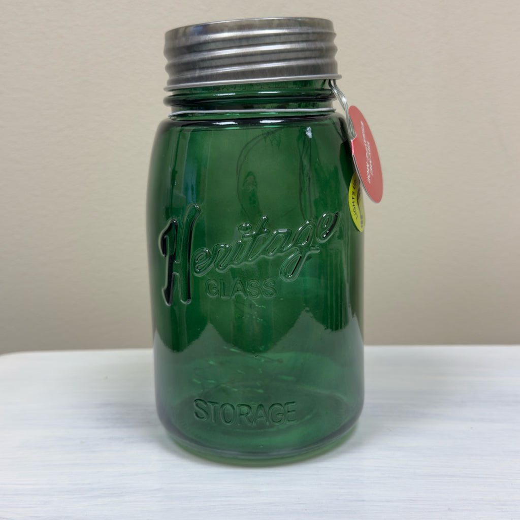 Light Up Green Mason Jar