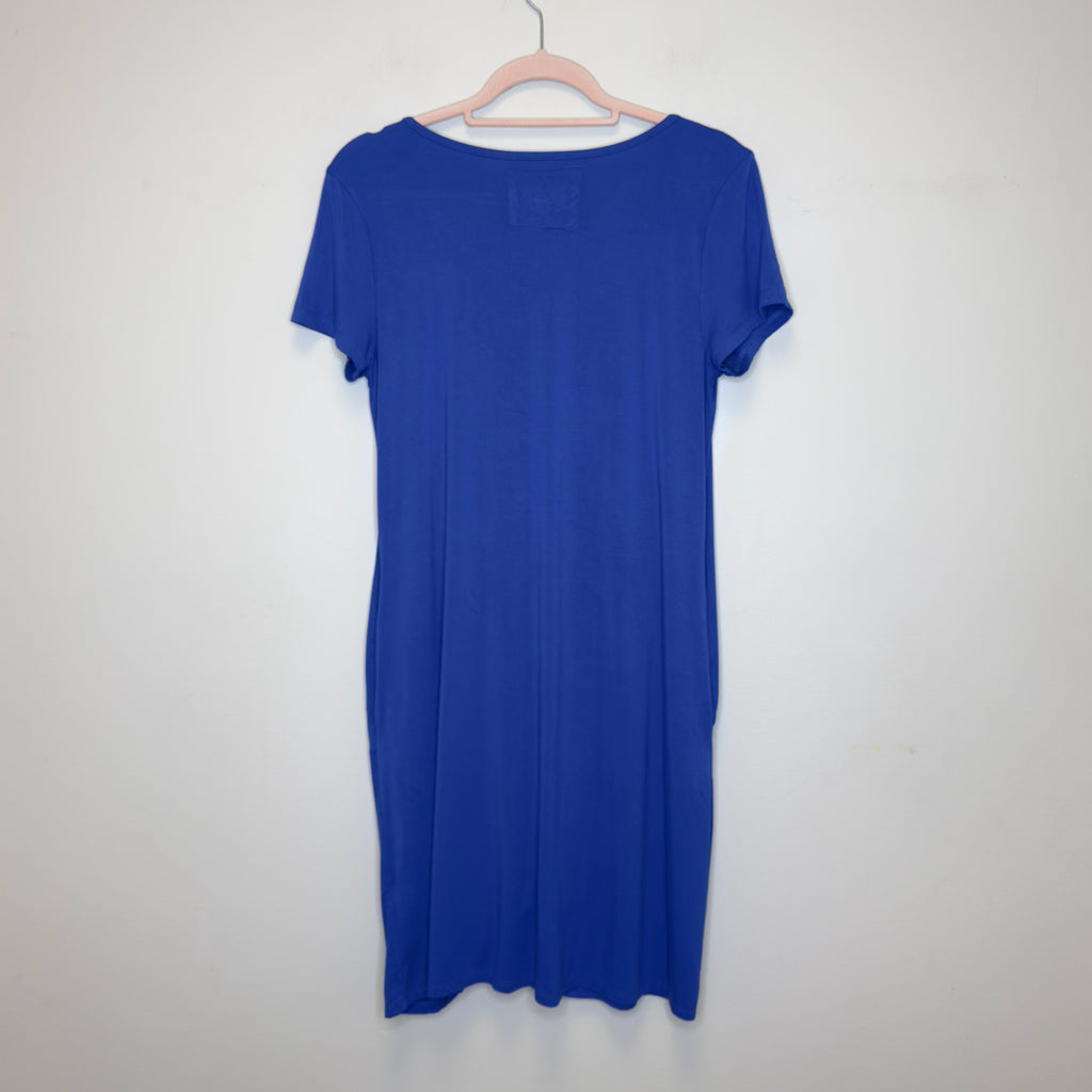 Cupio Twist Front Short Sleeve Dress - Size Medium
